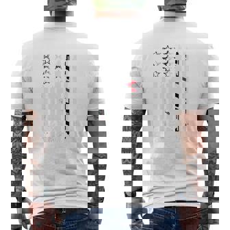 American Flag Spyder Mens Back Print T-shirt - Thegiftio