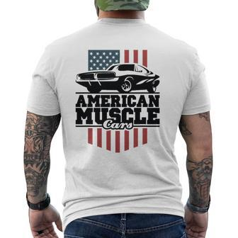 American Muscle Cars For High-Performance Car Lovers Mens Back Print T-shirt | Mazezy UK