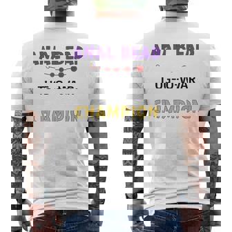 Anal Bead Tug Of War Champion Men's T-shirt Back Print | Mazezy