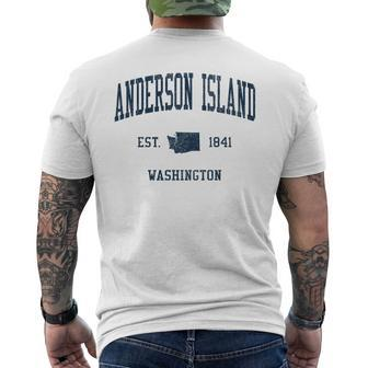 Anderson Island Wa Vintage Athletic Sports Jsn1 Men's T-shirt Back Print - Monsterry CA