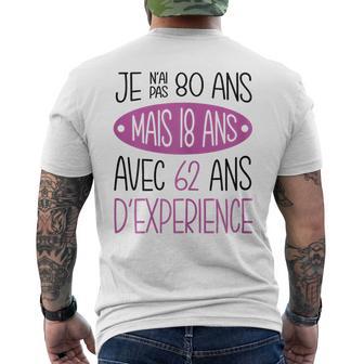 Anniversaire 80 Ans Idée Cadeau Original Drôle T-shirt imprimé au dos - Cadeauxyz