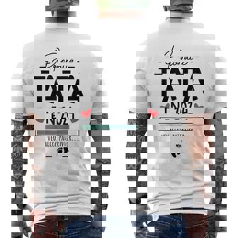 Annonce Grossesse Pour Future Tata Humour Promue Tata 2024 T-shirt imprimé au dos - Cadeauxyz