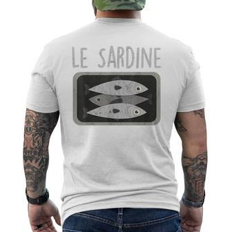 Anti-Salvini Anti Lega Le Sardine Italia The Sardines T-Shirt Mens Back Print T-shirt - Seseable