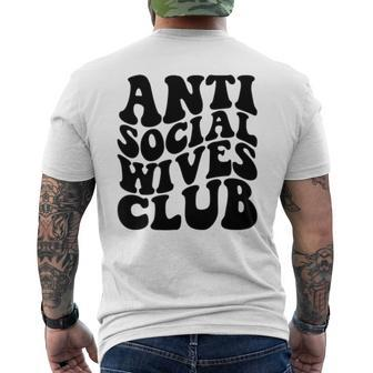 Anti Social Wives Club Wife Men's T-shirt Back Print - Monsterry AU