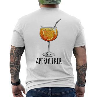 Aperoliker Team Spritz Fan Team Aperoliker Gray T-Shirt mit Rückendruck - Geschenkecke