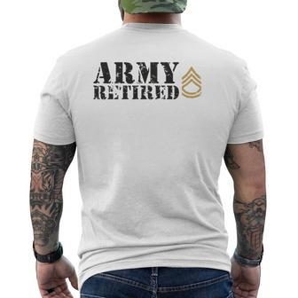 Army Sergeant First Class Sfc Mens Back Print T-shirt | Mazezy