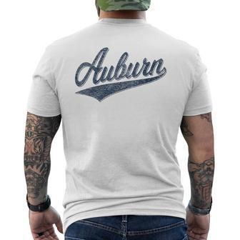 Auburn Alabama Varsity Script Classic Sports Jersey Style Men's T-shirt Back Print - Monsterry