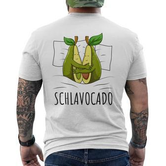 Avocado Sleep Schlavocado Pyjamas T-Shirt mit Rückendruck - Seseable