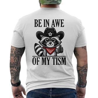 Be In Awe Of My 'Tism Men's T-shirt Back Print - Seseable