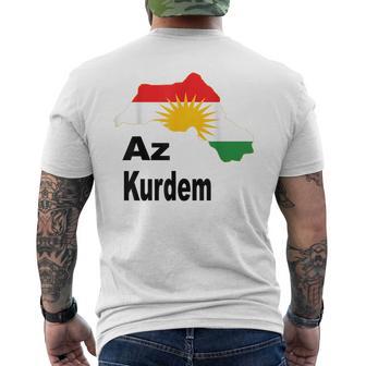 Az Kurdem Kurdistan Ypg Newroz T-Shirt mit Rückendruck - Seseable