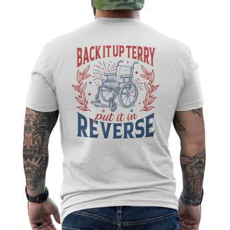 Back It Up Terry Put It In Reverse Firework 4Th Of July Men's T-shirt Back Print - Monsterry CA