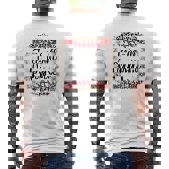 Ball Papaw Leopard Baseball Father's Day Men's T-shirt Back Print | Mazezy
