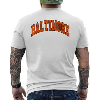 Baltimore Throwback Classic Men's T-shirt Back Print - Seseable
