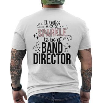 To Be A Band Director Marching Band Director Men's T-shirt Back Print - Monsterry CA
