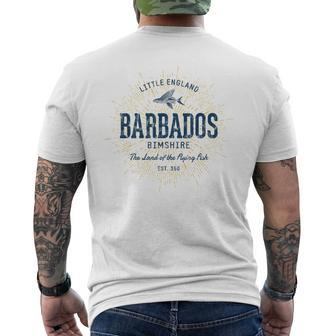 Barbados Retro Style Vintage Barbados Men's T-shirt Back Print - Monsterry AU