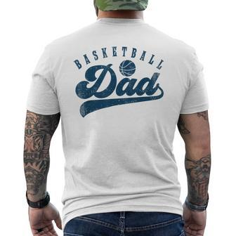Basketball Dad Daddy Father's Day Men's T-shirt Back Print - Monsterry