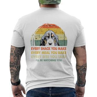 Basset Hound Every Snack You Make Every Meal You Bake Dog Lovers 2020 Mens Back Print T-shirt - Thegiftio UK
