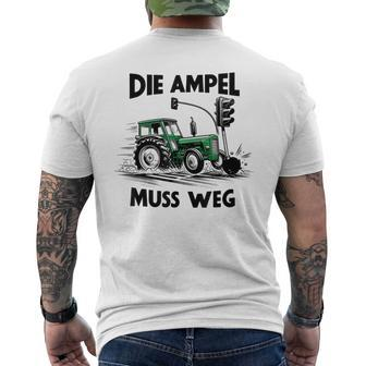 Bauern Unterstützung Die Ampel Muss Weg Die Ampel T-Shirt mit Rückendruck - Seseable