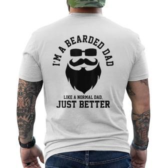 Beard Bearded Daddy Dad Husband Mens Back Print T-shirt | Mazezy AU