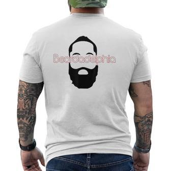 Beardadelphia Beardadelphia Beard Dad Mens Back Print T-shirt | Mazezy
