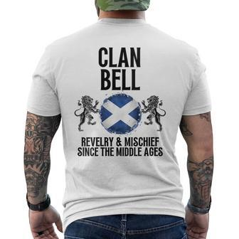 Bell Clan Scottish Family Name Scotland Heraldry Men's T-shirt Back Print - Seseable
