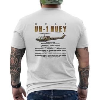 Bell Uh1 Huey Mens Back Print T-shirt - Thegiftio UK