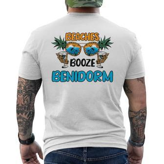 Benidorm Beaches Spain Vacation Matching Men's T-shirt Back Print - Thegiftio UK
