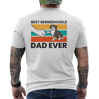 Bernedoodle Dog Owner Best Bernedoodle Dad Ever Mens Back Print T-shirt | Mazezy