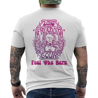 Bernie Sanders T Retro Hippy Cool Feel The Bern Men's T-shirt Back Print - Monsterry