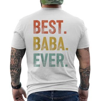 Best Baba Ever Vintage Father's Day Grandpa Retro Men's T-shirt Back Print - Seseable