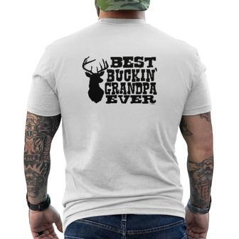 Best Bucking Grandpa Ever Mens Back Print T-shirt | Mazezy
