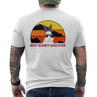 Best Bunny Dad Ever Rabbit Jumper Rabbit Dad Rabbit Daddy Mens Back Print T-shirt | Mazezy UK