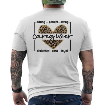 Best Caregiver Appreciation Caregiving Caregivers Men's T-shirt Back Print - Monsterry DE