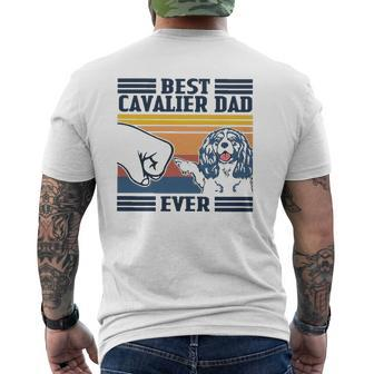 Best Cavalier King Charles Spaniel Dad Ever Vintage Mens Back Print T-shirt | Mazezy