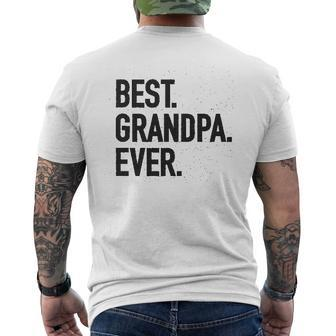 Best Grandpa Ever Modern Fit Mens Back Print T-shirt | Mazezy AU