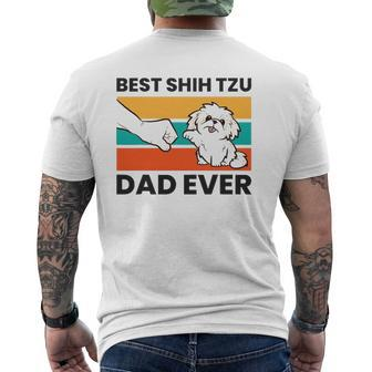 Best Shih Tzu Dad Ever Cute Shih Tzu Mens Back Print T-shirt | Mazezy