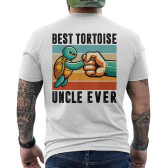 Best Tortoise Uncle Ever Turtle Lovers Father Day Men's T-shirt Back Print - Thegiftio UK