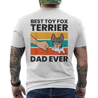 Best Toy Fox Terrier Dad Ever Toy Fox Terrier Dad Men's T-shirt Back Print - Monsterry DE