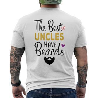 The Best Uncles Have Beards Bearded Uncle Father's Day Men's T-shirt Back Print - Thegiftio UK