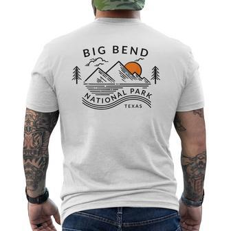 Big Bend National Park Texas Mens Back Print T-shirt - Thegiftio UK