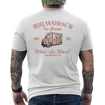 Big Worm's Ice Cream What Chu Want Vintage Men's T-shirt Back Print - Monsterry CA