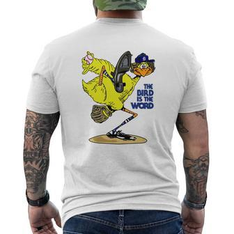 The Bird Is The Word T-Shirts Mens Back Print T-shirt - Thegiftio UK