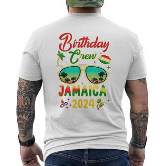 Birthday Crew Jamaica Vacation Party 2024 Men's T-shirt Back Print | Mazezy