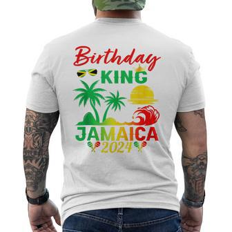 Birthday King Jamaica 2024 Jamaican Vacation Trip Men_S Men's T-shirt Back Print - Seseable