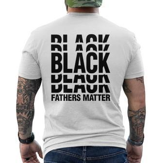Black African Tee Men Black Fathers Matter Empowerment Mens Back Print T-shirt | Mazezy