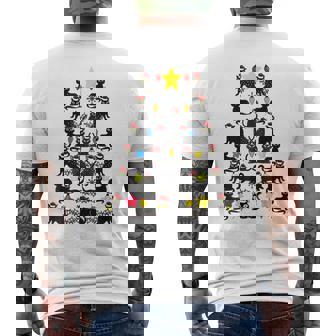 Black Cat Christmas Light Cat Lover Christmas V5 Mens Back Print T-shirt - Thegiftio