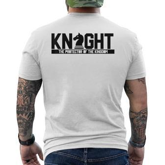 Black Knight Checkmate Collection Men's T-shirt Back Print - Monsterry CA