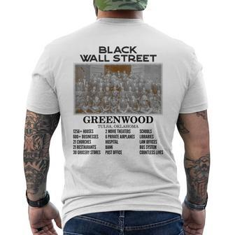 Black Wall Street African American Black History And Legacy Men's T-shirt Back Print - Monsterry DE