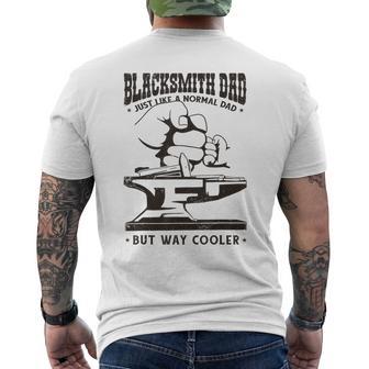 Blacksmith Dad Cool Anvil Blacksmith Father Men's T-shirt Back Print - Monsterry AU