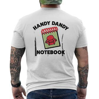 Blues Clues Classic Blues Handy Dandy Notebook Mens Back Print T-shirt - Thegiftio UK